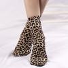 Chic Leopard Print Mesh Socks for Women - 1-Pack: Lightweight, Durable & Soft, Elevate Your Style & Comfort