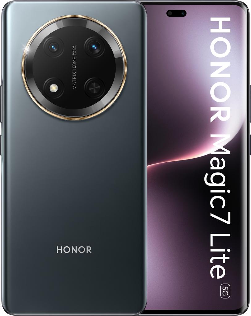 Etui Typu Portfel Do Honor Magic7 Lite - Pokrowiec Bluemoon Nadruk + Szkło 9H