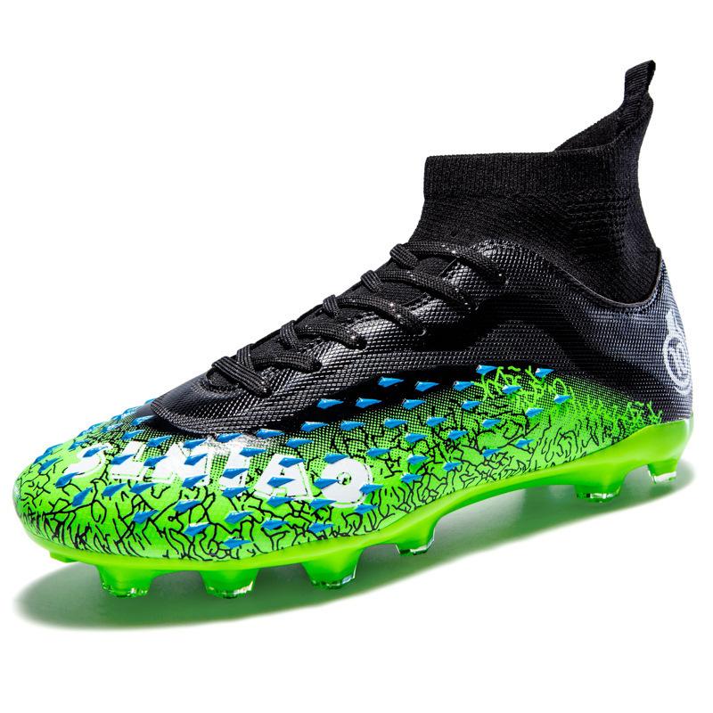 High top football shoes primary school students TF broken nails youth AG long nails adult lawn game training shoes men's and women's sports