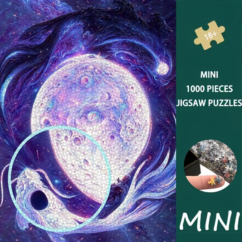 Christmas | Halloween | 1000pcs Mini Jigsaw Puzzle Eagle Catching Fish with Splashing Water on Lake Suitable for Living Room Display Holiday Gift | Po