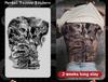 Long Stay Juice Ink Waterproof Tattoo Sticker Full Back Large Herbal Temporary Tattoo Men Body Art General Zhao Yun Dragon Tiger