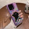 Милый чехол с изображением кота для iPhone 16 Samsung A55 A35 A34 S24 FE Xiaomi Redmi Note 13 Pro 14C Huawei Honor 200 противоударный бампер для телефона с защитой от царапин