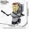 MOOXI Аниме Серия Фигурки Скибиди Туалет Оператор Битва Робот Строительные Блоки Модель MOC Кирпичики Сделай Сам Монтессори Игрушки Детские Подарки