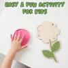 Decoration Mother's Day Plaque Hand Painted Wooden Flower Craft  Kids DIY Painting