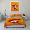 "Hockey Player with Flaming C Logo" Print Bedding Set Duvet Cover Pillowcases (1* Duvet Cover 2* Pillowcases Do Not Include Comforter)