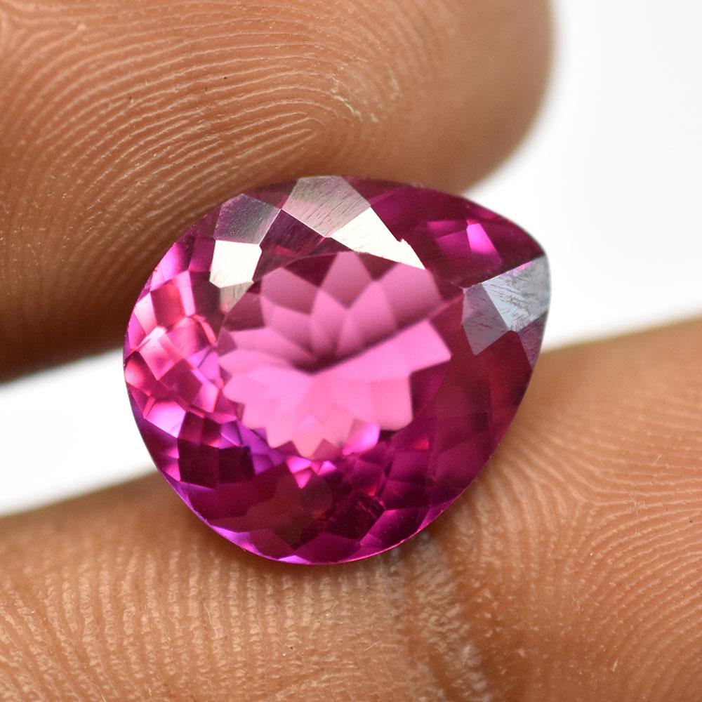 Natural Pink Ruby Loose Gemstone 9.14 ct Pear Cut for Birthstone Jewelry for Jewelry Making Projects
