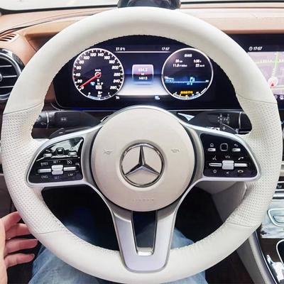 Оплетка на руль автомобиля Кожаные автомобильные аксессуары Для Mercedes Benz A W177 B W247 C-Class W205 CLS-Class