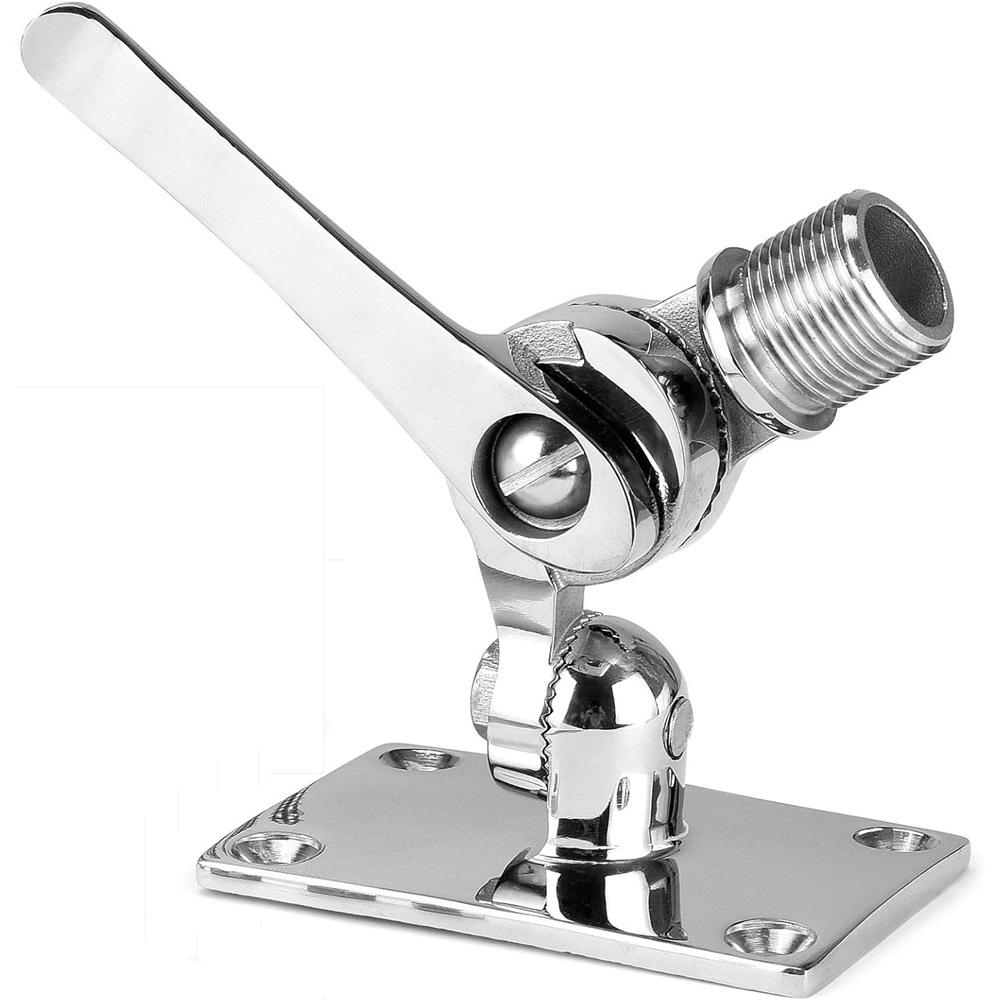 Антенное основание из полированной нержавеющей стали марки 316 для морских пехотинцев - лодок - судов - яхт 