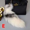 Fashion Luxury 40cm Tail Long Fox Fur Tail Women Ladies Keychain Keyring Handbag Ladies Pendant Key Holder Key Chain Fashion Jewelry Gift Ornament
