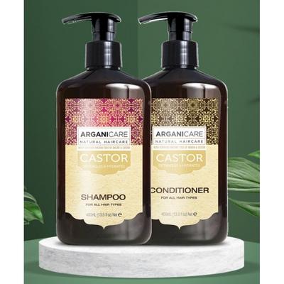 Arganicare Шампунь для укрепления волос с касторовым и аргановым маслами 400 мл + Кондиционер 400 мл