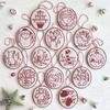 Hand Needlepoint Embroidery Christmas Ornaments Kits for Beginners, Complete Needlepoint Starter Set with Easy & Instructions