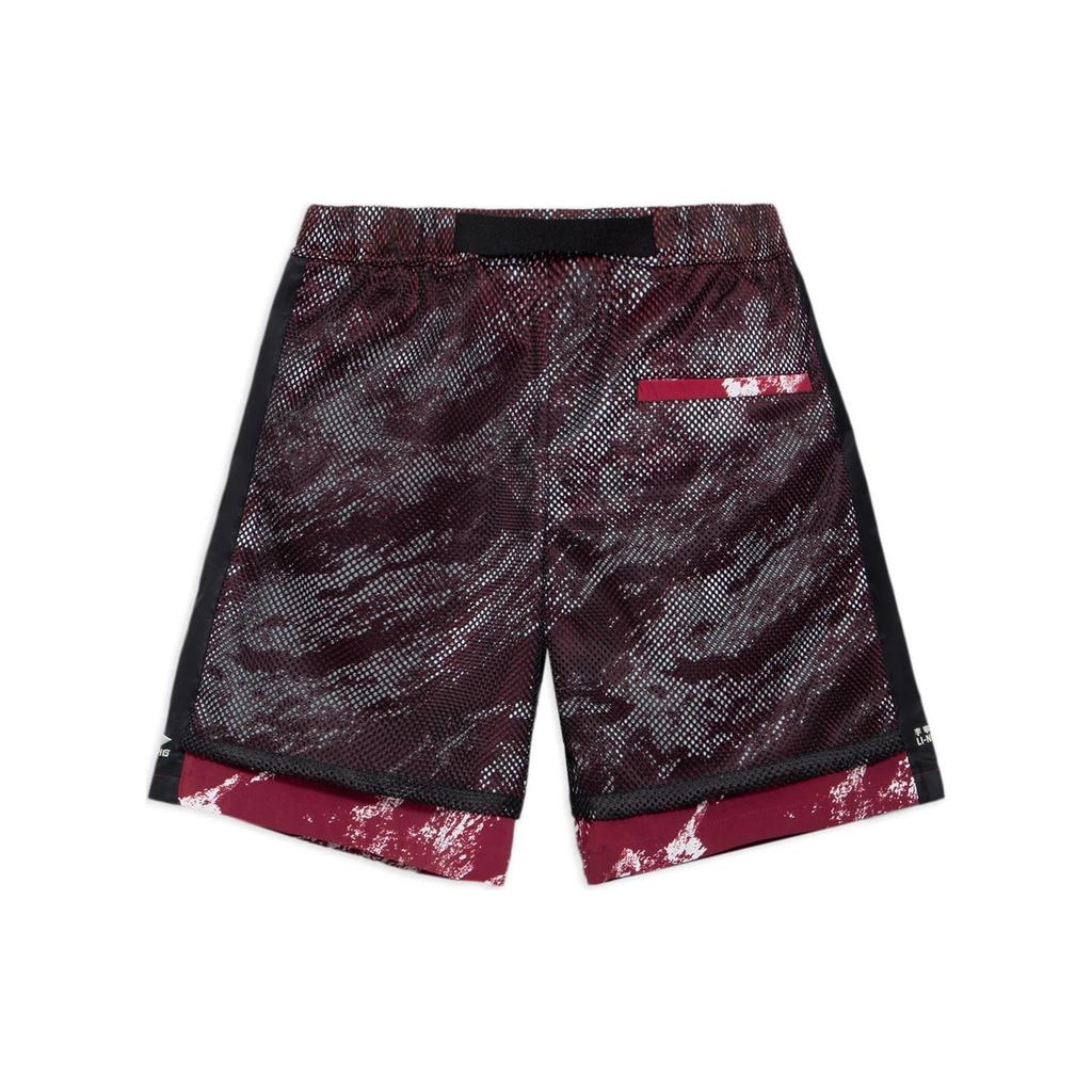 Повседневные шорты Li Ning мужские глубокого бордового цвета AKSS051-1