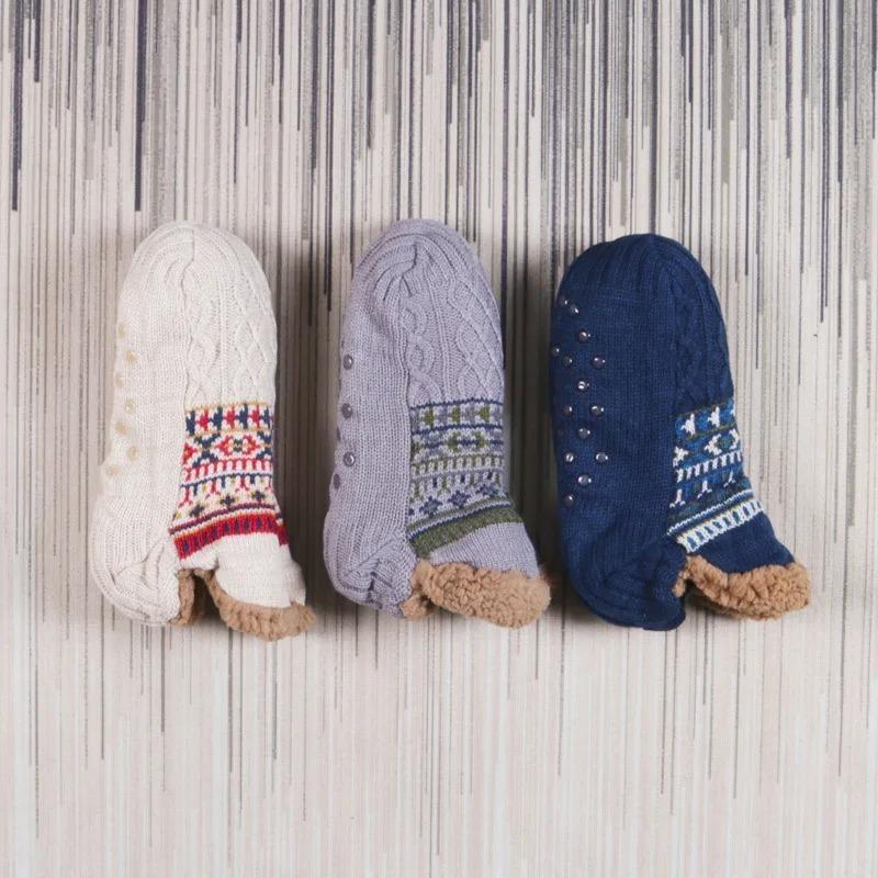 Fall and Winter Floor Socks Home Warm Women Men Socks Snow Socks Sleep Carpet Socks Slippers Socks Men Non-slip Yoga Socks