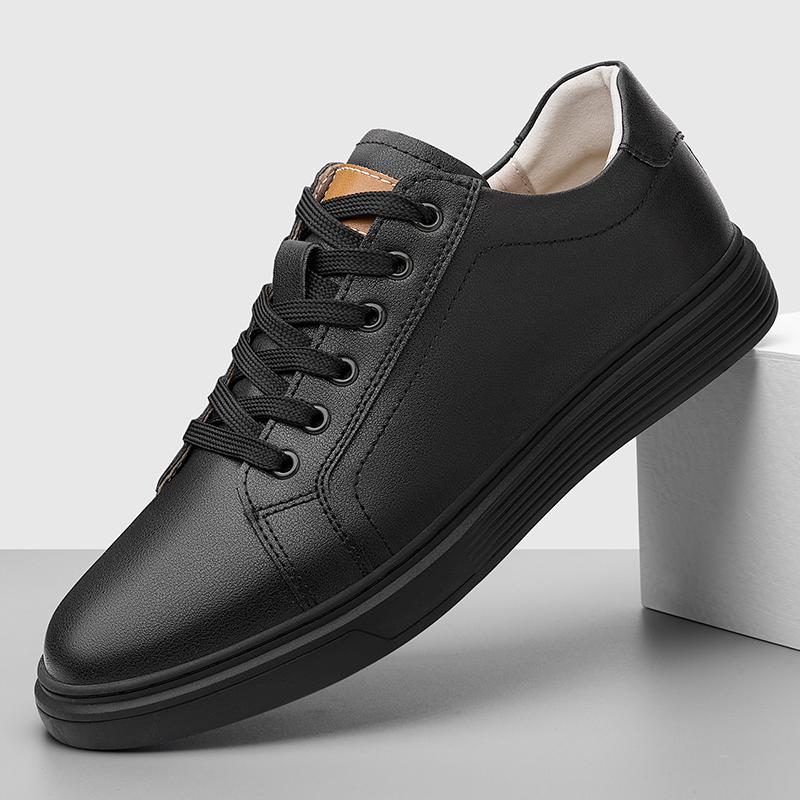 Мужские туфли на шнуровке, универсальные кроссовки, новая натуральная кожа, повседневная обувь, мужские лоферы для ходьбы на открытом воздухе, мужские легкие кеды для скейтбординга