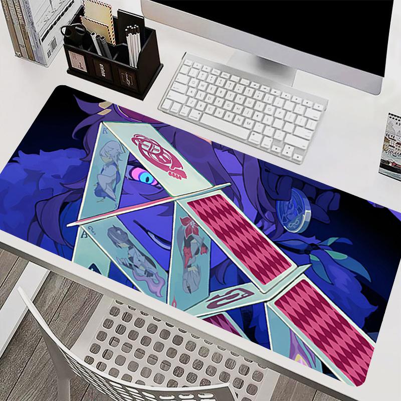Computer Mousepad Hhonkai Star Rail Aventurine Gaming Mouse Pad Oversized Anime Desk Mat Keyboard Pad Nonslip Laptop Mouse Pad