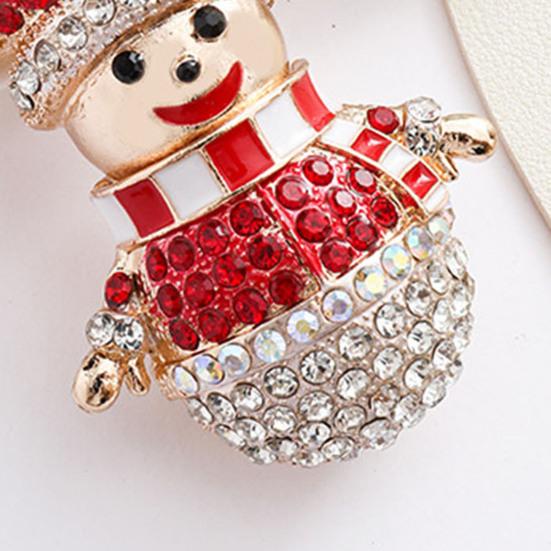 Брелок-подвеска Yousheng Сверкающие стразы Дизайн снеговика Металлическое кольцо для ключей Декоративный держатель для ключей Украшение для сумки друзей