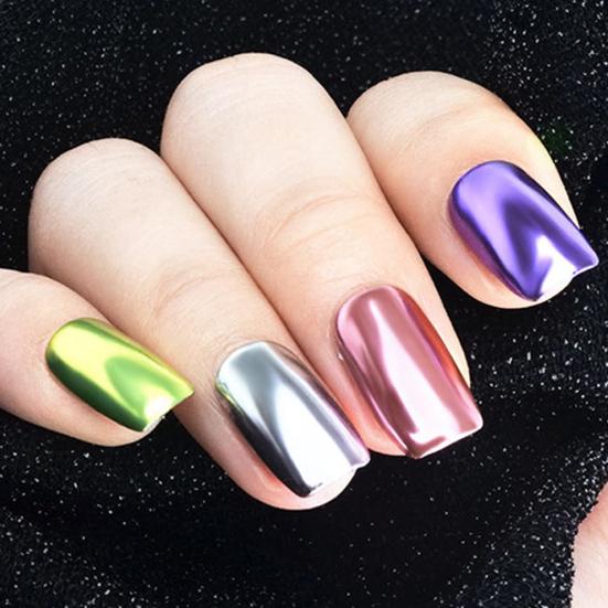 12 Colors Super Thin Mirror Effect Nail Art Chrome Powder Holographic Decoration
