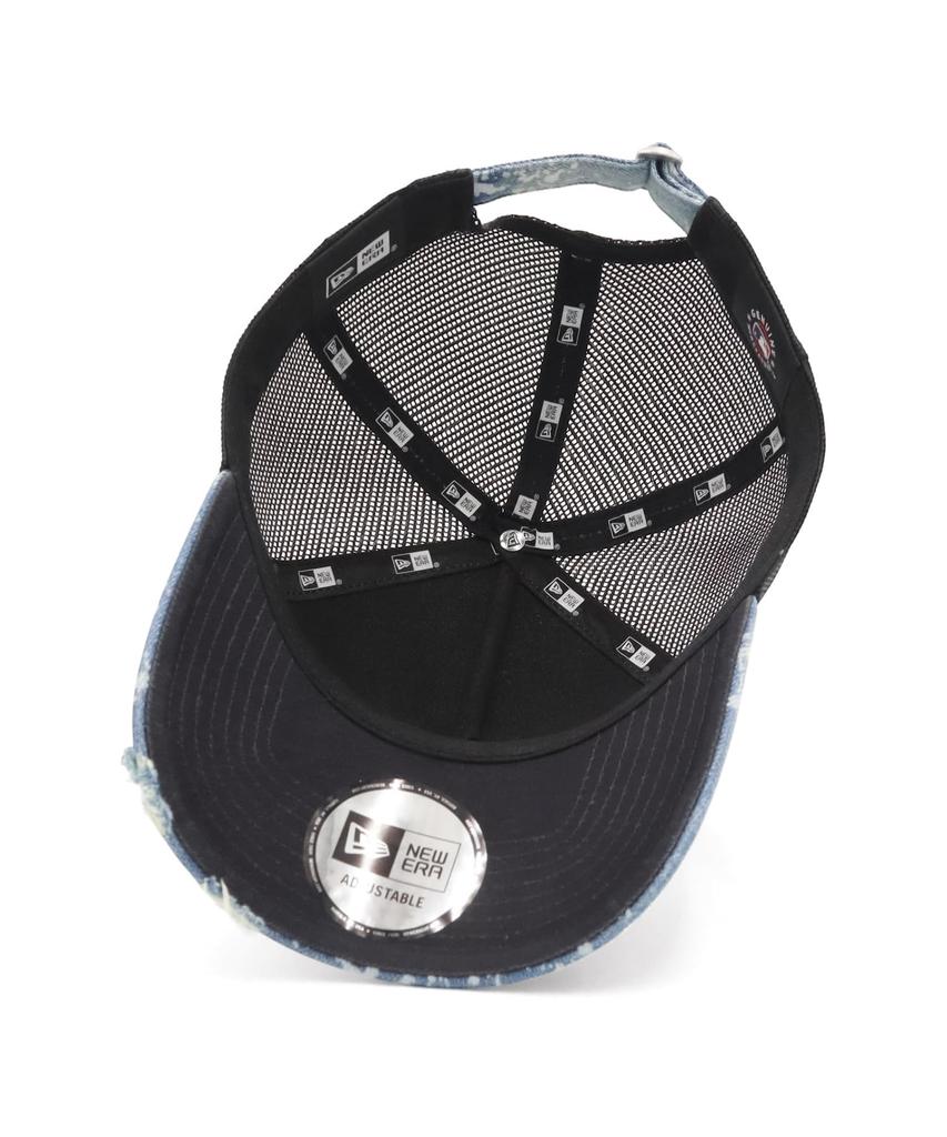 NEW ERA Cap 9FORTY Trucker Los Angeles Dodgers Splash Paint Denim 15196598 NER37C8192 A-Frame