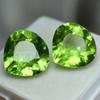 16.20 Ct Natural PERIDOT Faceted   Amazing Gemstone Green PEAR Cut Pair