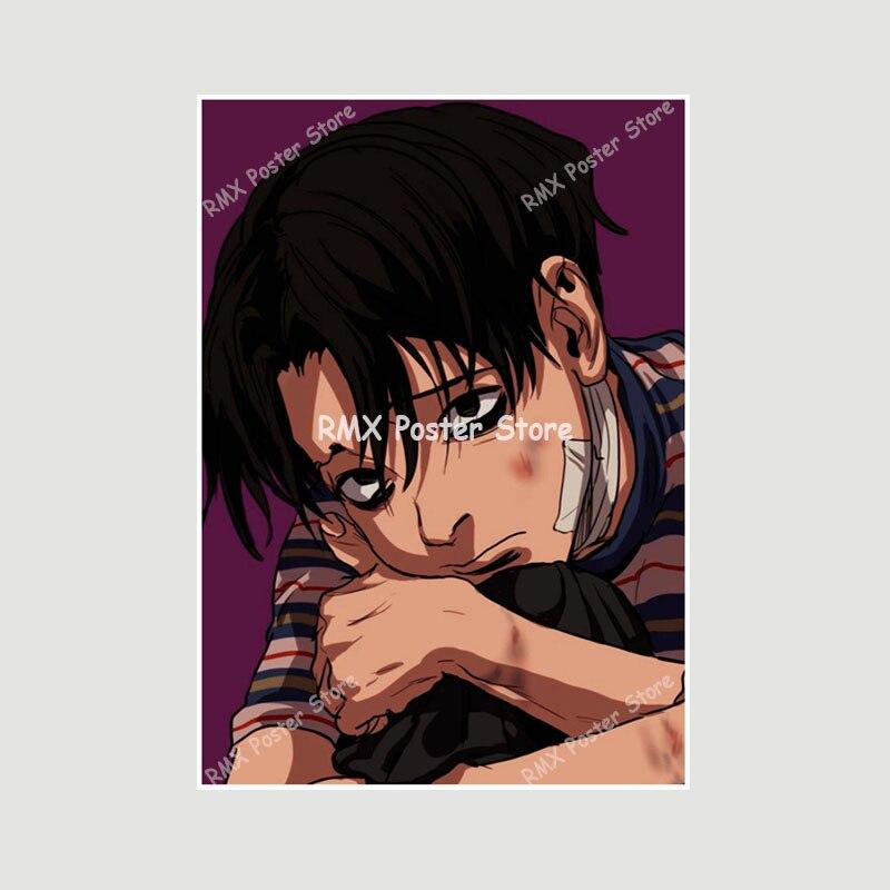 Белая бумага аниме Killing Stalking плакат манга персонаж живопись картина настенные художественные принты украшение для гостиной домашний декор