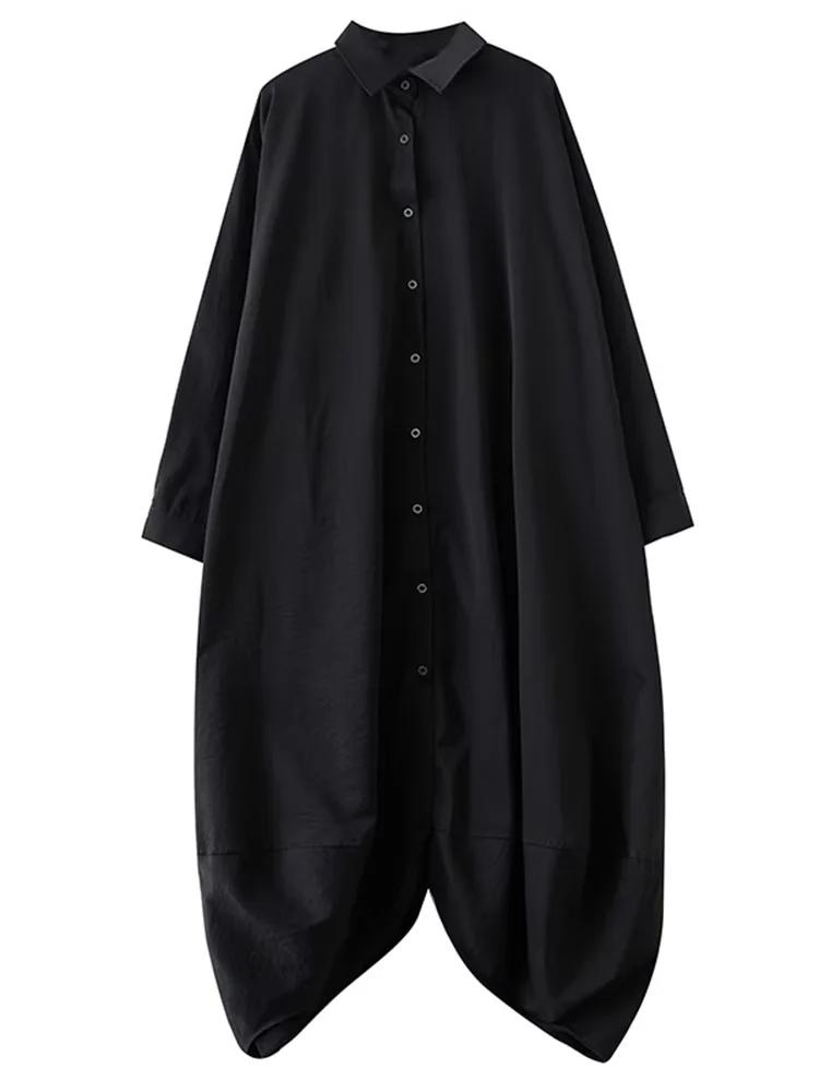 Xitao Свободное однотонное платье GYX1104