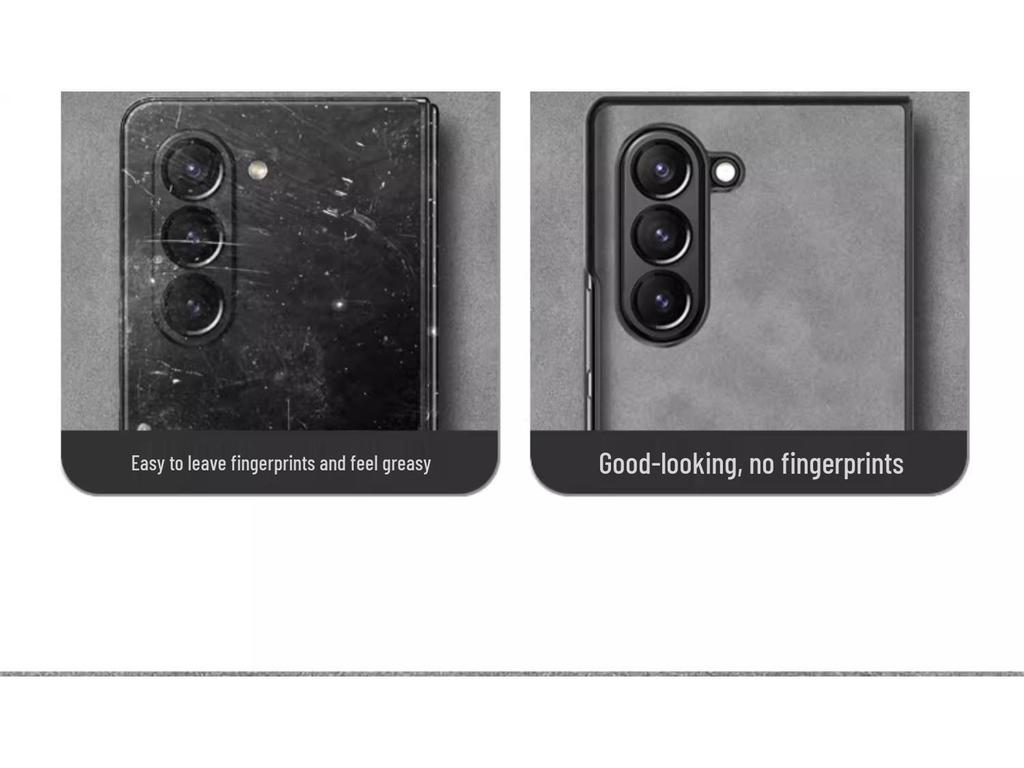 Чехол Samsung Z Fold 7 с текстурой овечьей кожи - Мягкий, Складной, Защита от царапин