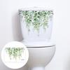Colors Green Plant Flowers Pattern Self-Adhesive Wall Sticker for Home Bathroom