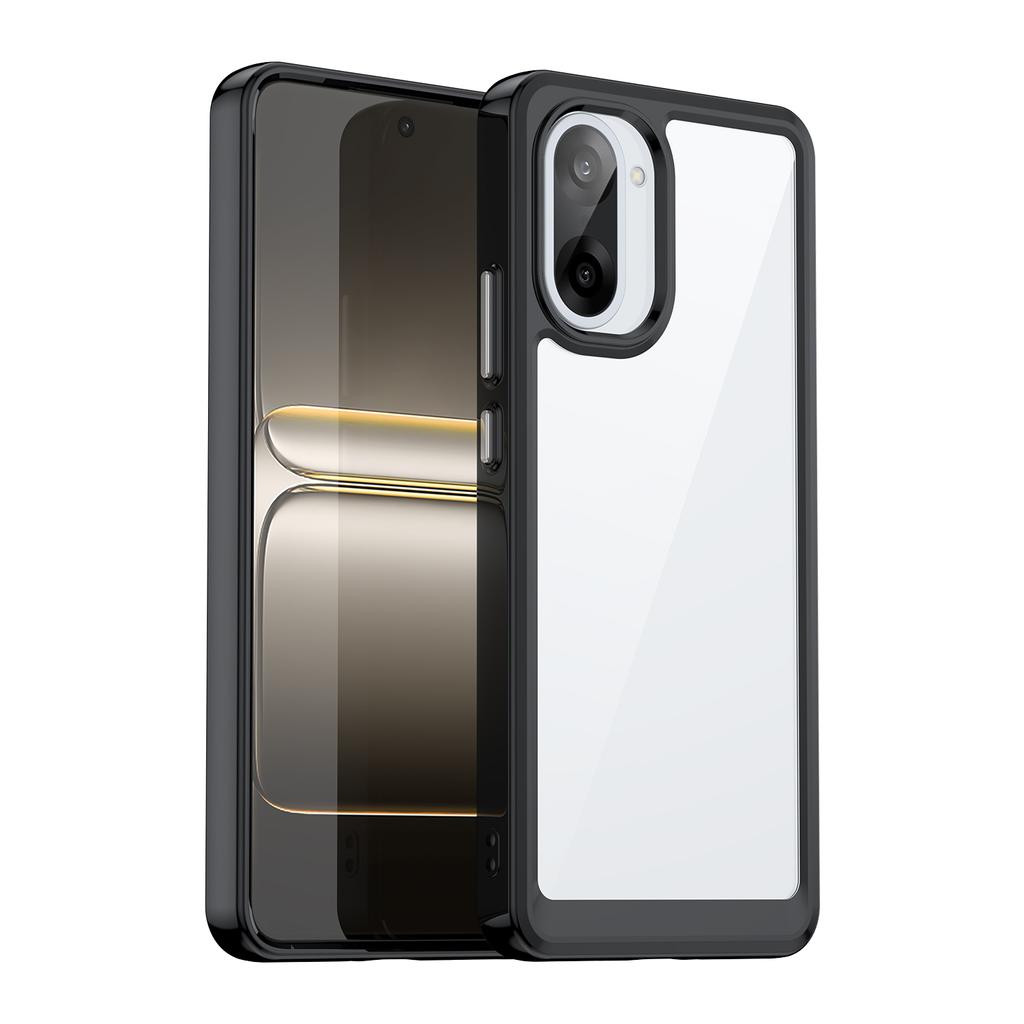 Чехол для телефона OnePlus Ace 5 Racing 5G/OnePlus Nord CE5 5G WANLONFENG серии XC из ТПУ и акрила с закаленным стеклом (Большое отверстие для линзы)