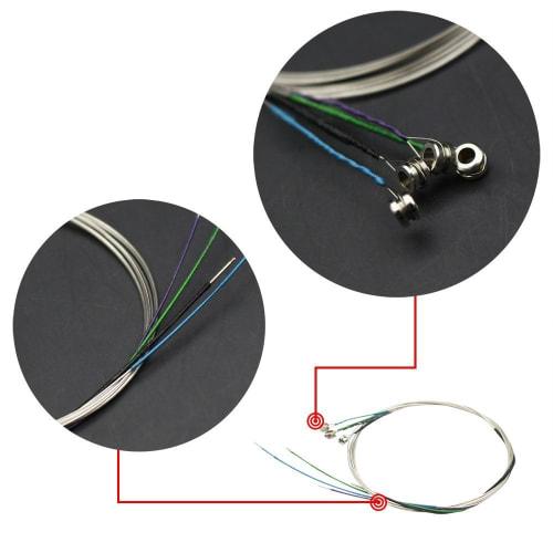 Imelod Universal Violin Strings, Set of 2 (G-D-A-E), Steel Core, Nickel Silver Ends for Violin and Fiddle Strings