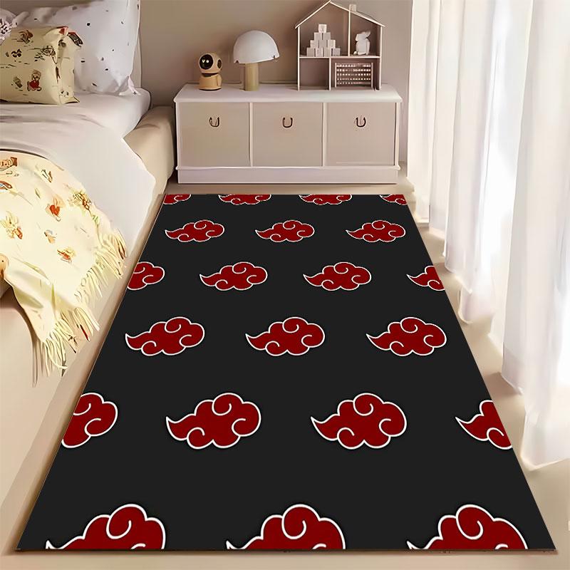 Red Cloud Pattern Carpet Design suitable as a non-slip mat for the living room or bedroom sofa