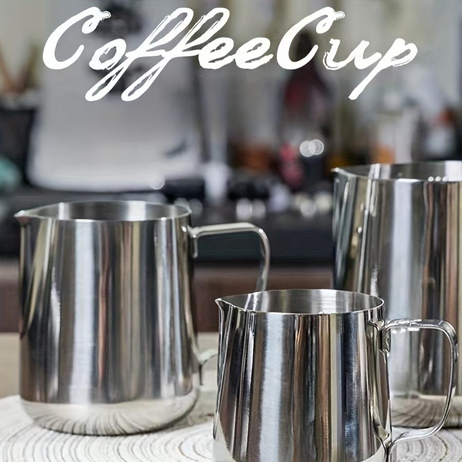 5/12 унций Ручной питчер для вспенивания молока из нержавеющей стали, ручной кувшин для вспенивания молока для капучино, латте-арта, для дома, офиса, использования в кафе, Suppl