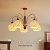 Cream Log-Style Chandelier: Eye-Caring, Super Bright Art Piece for Living Rooms, Bedrooms, and Halls.