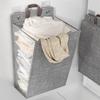 Laundry Basket Foldable Wall Hanging Durable Space-Saving Dirty Clothes Storage Basket Home Accessories