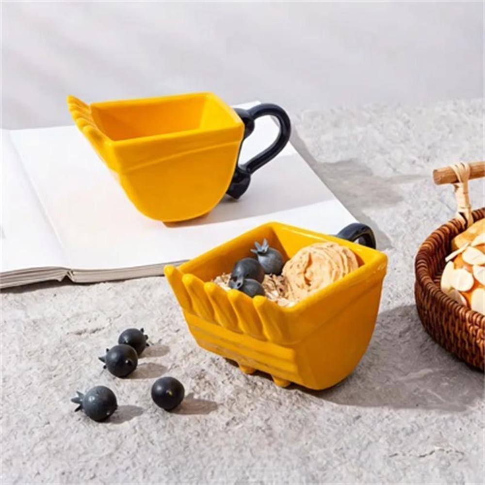 Yellow Digger Coffee Cup 170 ML Breakfast Cup Novelty Yogurt Cup Adults