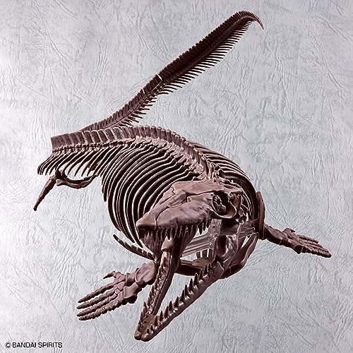 BANDAI SPIRITS Воображаемый скелет мозазавра, масштаб 1/32, пластиковая модель с цветовой кодировкой