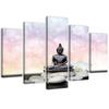 Five Piece Picture Canvas Print Zen Buddha Stones