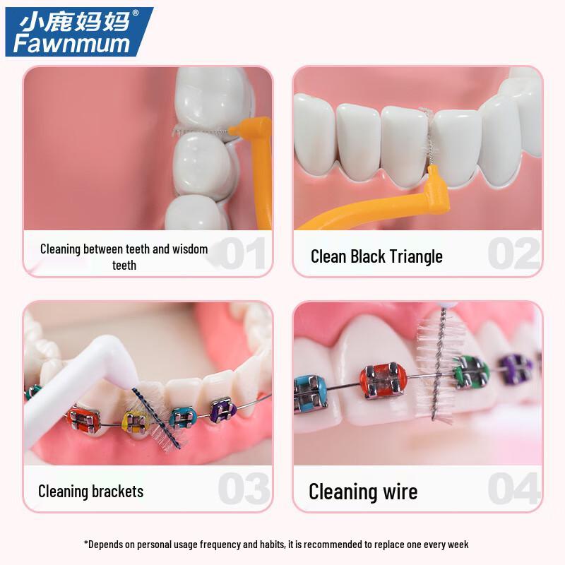 Orthodontic L-shaped Interdental Brush