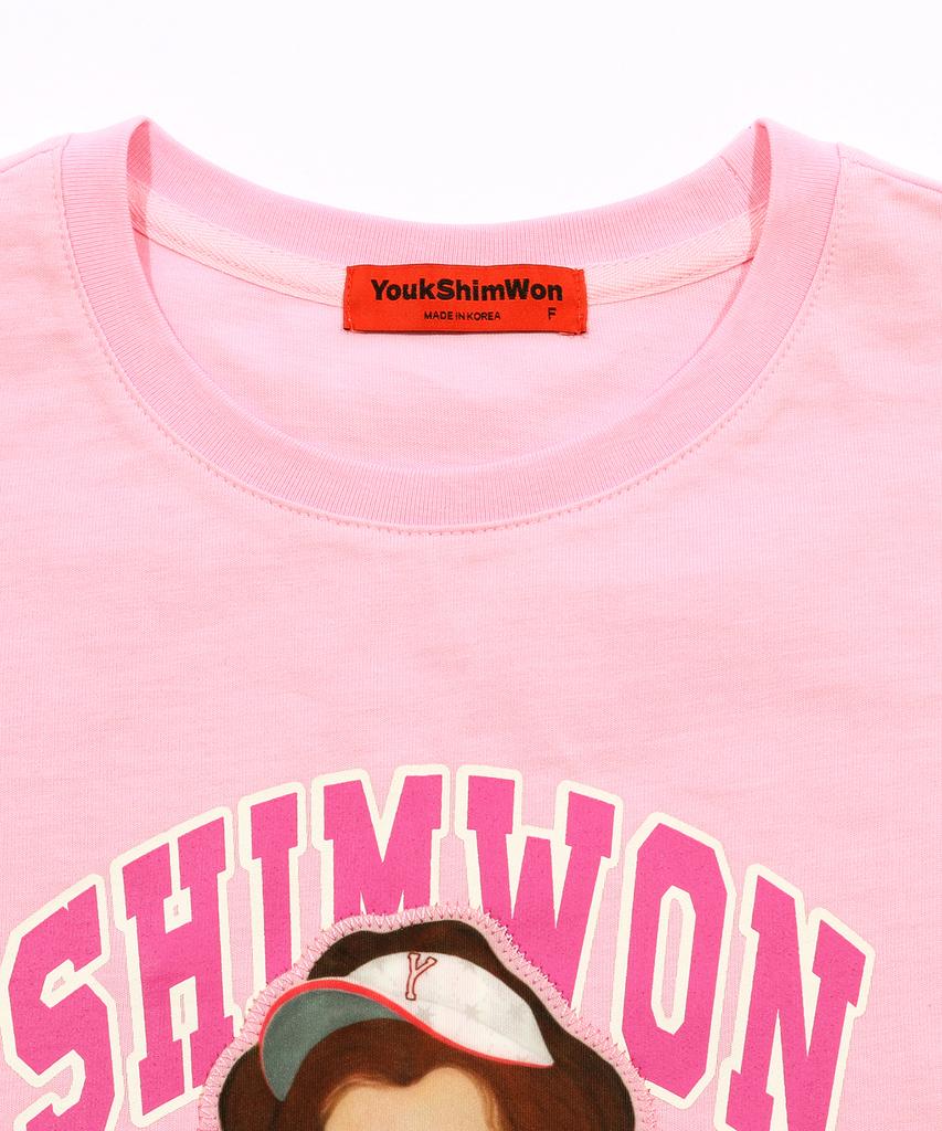 Игровой футболка Yugsimwon F Розовый Луна