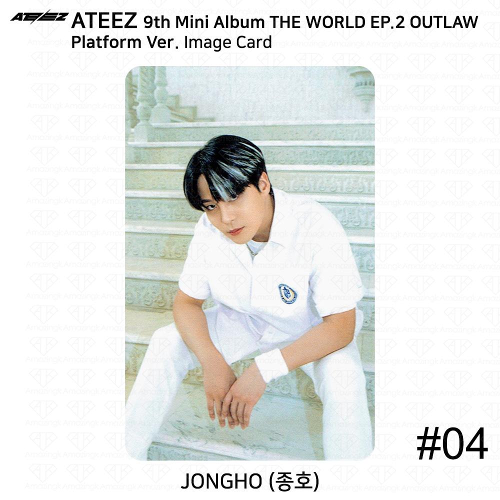 ATEEZ 9-й мини-альбом THE WORLD EP.2 OUTLAW Platform Ver QR Фотокарточка Изображение карты