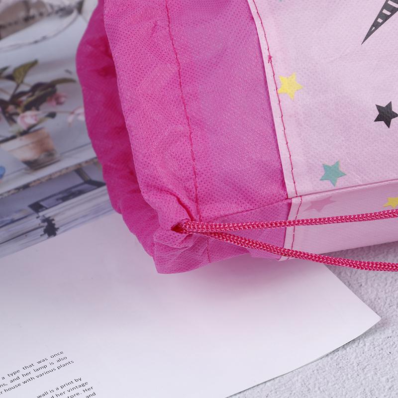 Красивый цветок единорог мультфильм нетканый подарочный пакет продвижение бесплатная повседневная необходимость связка карман