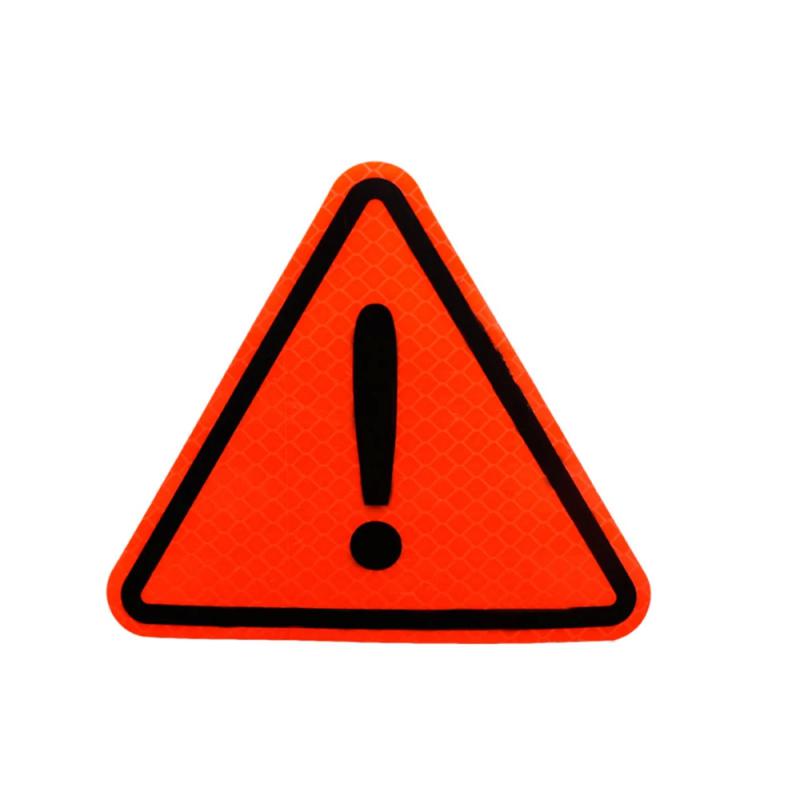 Автомобильный светоотражающий треугольник предупреждающая наклейка безопасность знак остановки светоотражающая наклейка задний задний кузов предупреждающая наклейка аксессуары