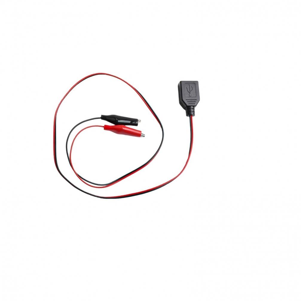 USB Папа Мама Шнур питания 60 см с Зажимами типа Крокодил для Постоянного тока