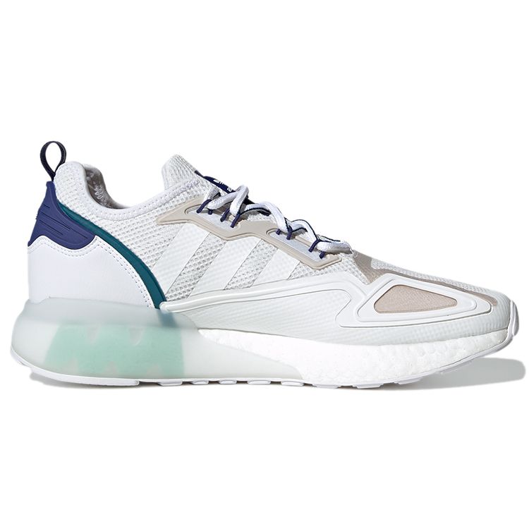 Adidas Originals ZX 2K Boost Fabric Comfortable Retro Sports Lightweight Low-Top Lifestyle Casual Shoes Unisex Sneakers White Blue Gray GY3548