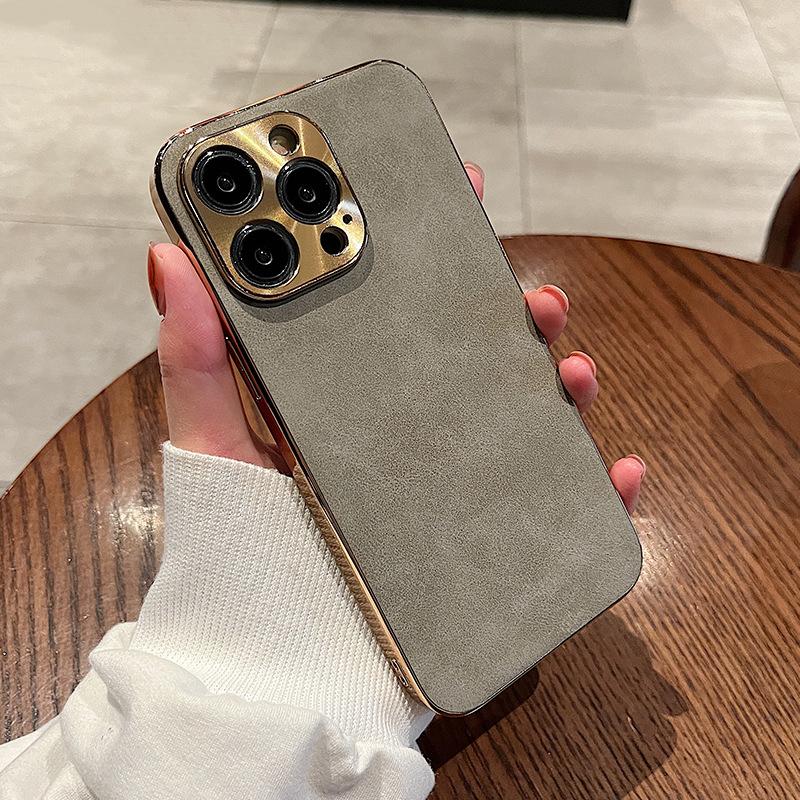 Применимо к чехлу для мобильного телефона Apple 14promax, флип, узор меха, iphone13, деловой, мужской, 12, противоударный, плюс, защитный чехол