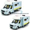 Camper RV игрушки для дома на колесах, литой под давлением металлический автомобиль, ролевые игры, модель с откатом, двери и навес автомобиля, открытый свет, звук, подарки на день рождения для детей ясельного возраста