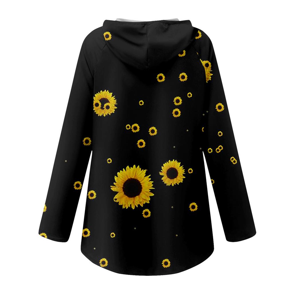 Женские свободные топы с V-образным вырезом и капюшоном с длинными рукавами, повседневные топы, домашние пижамы для отдыха, топы