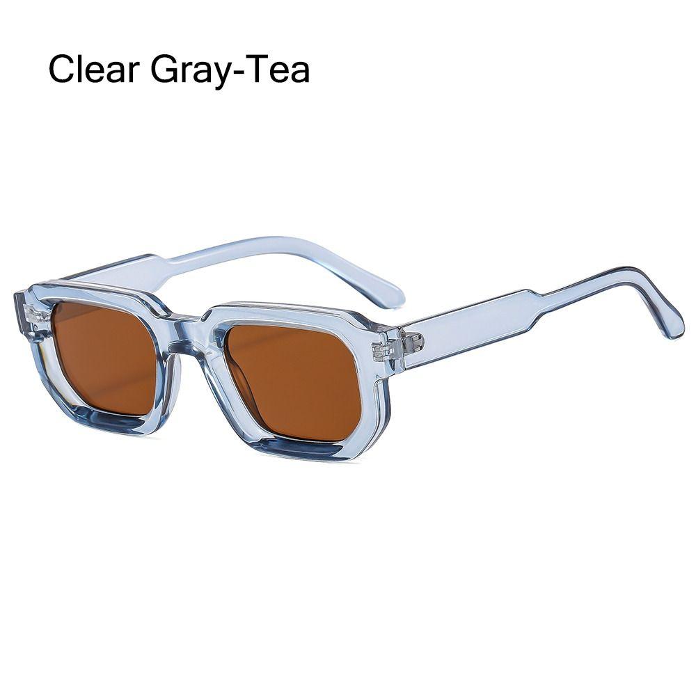 Small Shades UV400 Protection Sun Glasses Trendy Square Frame Sunglasses for Women & Men