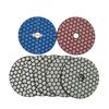 7PCS 4 Inch Set  Wet Dry Diamond Polishing Pads For Granite Concrete Marble