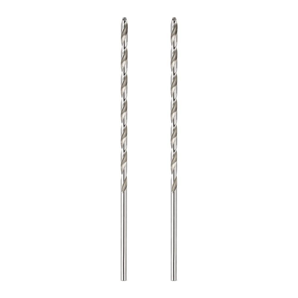 2pcs HSS Material Auger Drill Bit 3mm Diameter Extra Long Drill Bit Twist Drill Bit For Woodworking