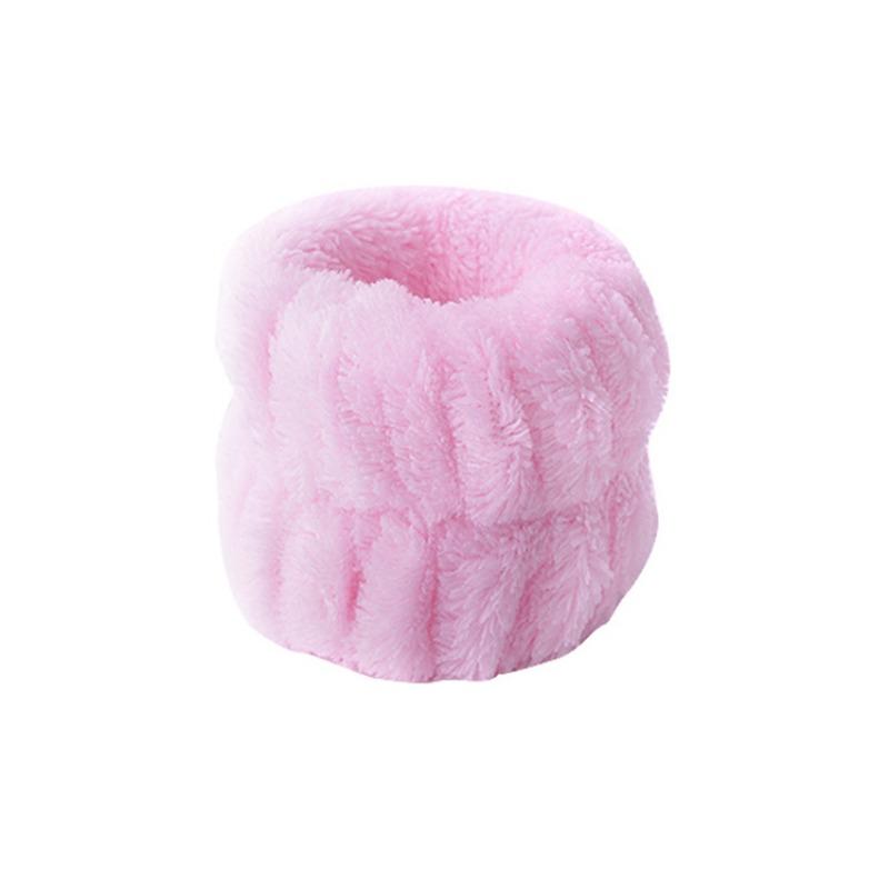 Брызгозащитный браслет на запястье для мытья рук, влагостойкая и впитывающая пот повязка для волос для мытья манжет и плюшевая повязка для волос для спортивных женщин